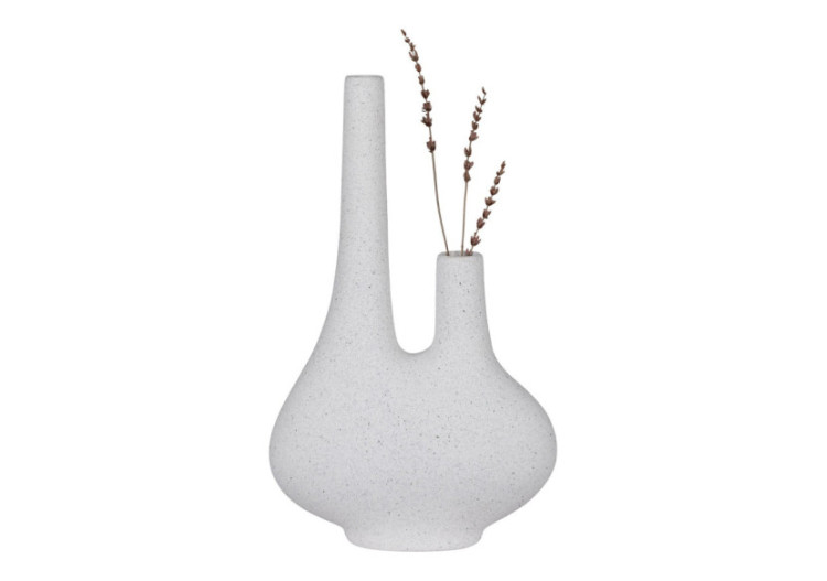 Vase en céramique - Blanc 23x11,5x37 cm - 4441772 - House Nordic 2