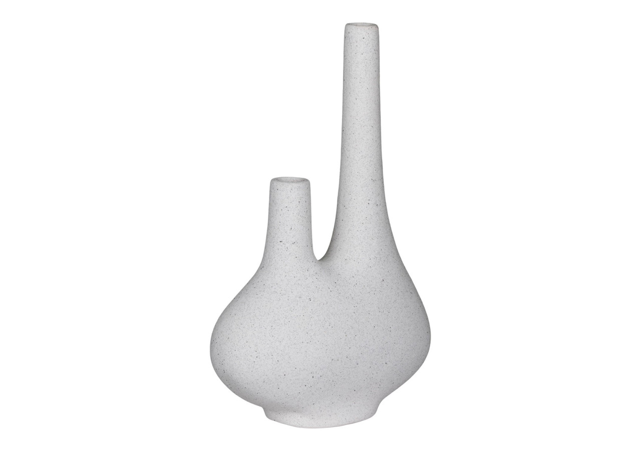 Vase en céramique - Blanc 23x11,5x37 cm - 4441772 - House Nordic