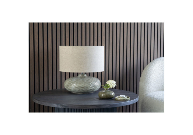 Lampe de table Oldham - Céramique verte avec abat-jour - 6406280 - House Nordic 2