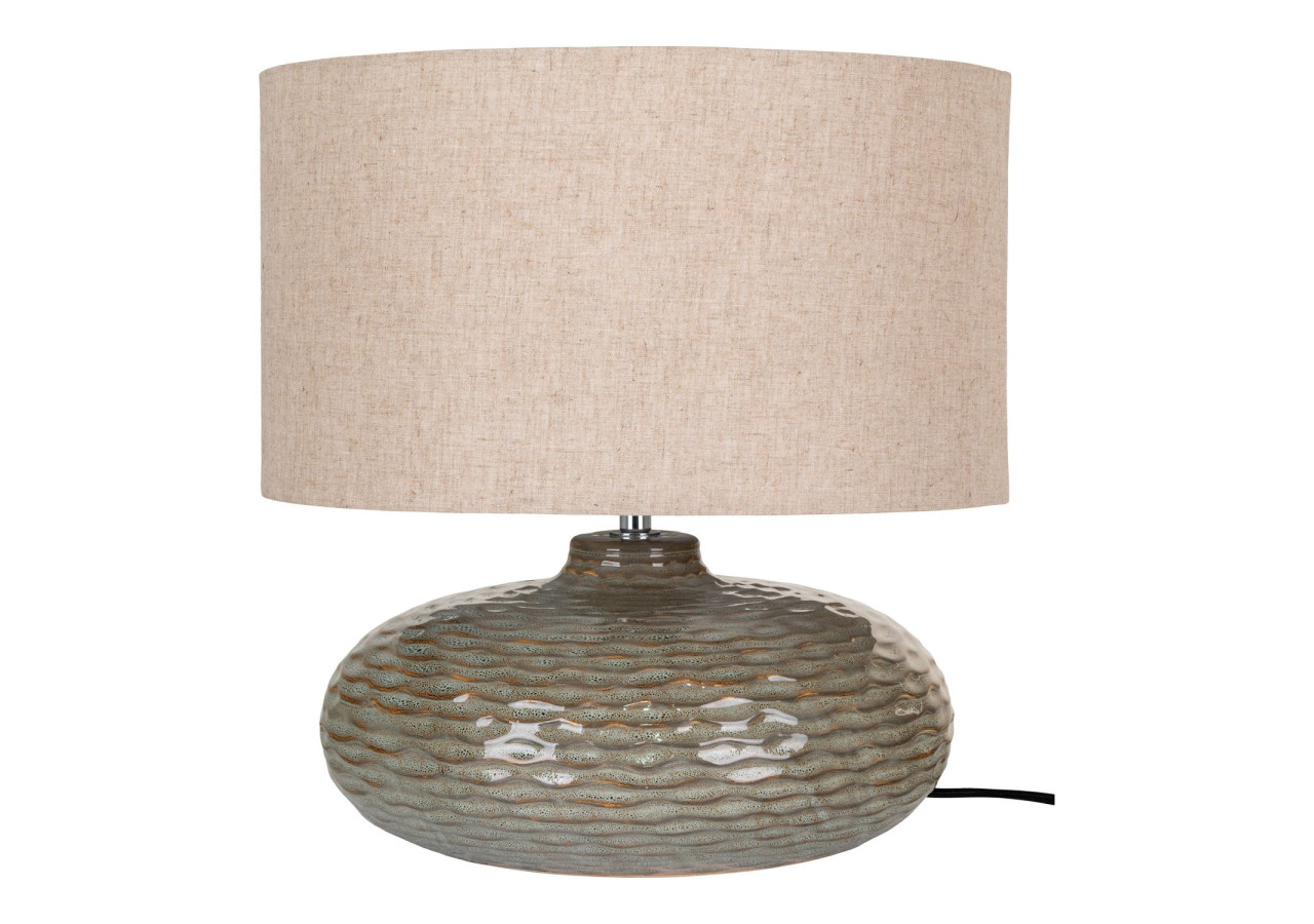 Lampe de table Oldham - Céramique verte avec abat-jour - 6406280 - House Nordic