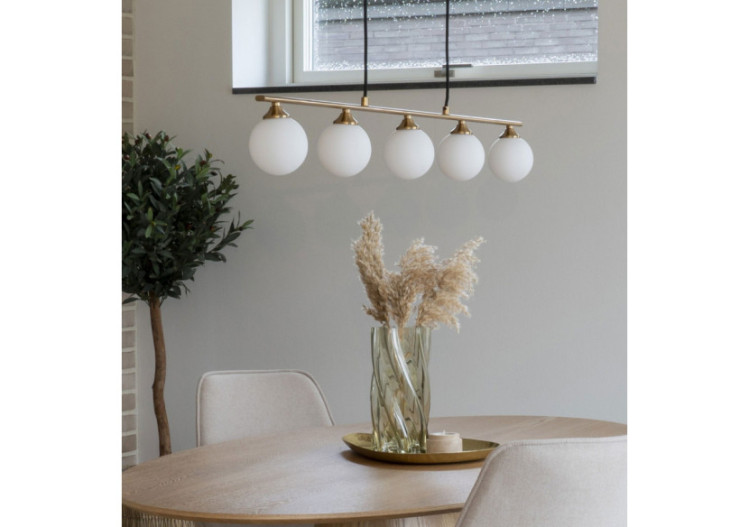 Suspension Halifax - Laiton, cordon en tissu 150 cm - 6406290 - House Nordic 2