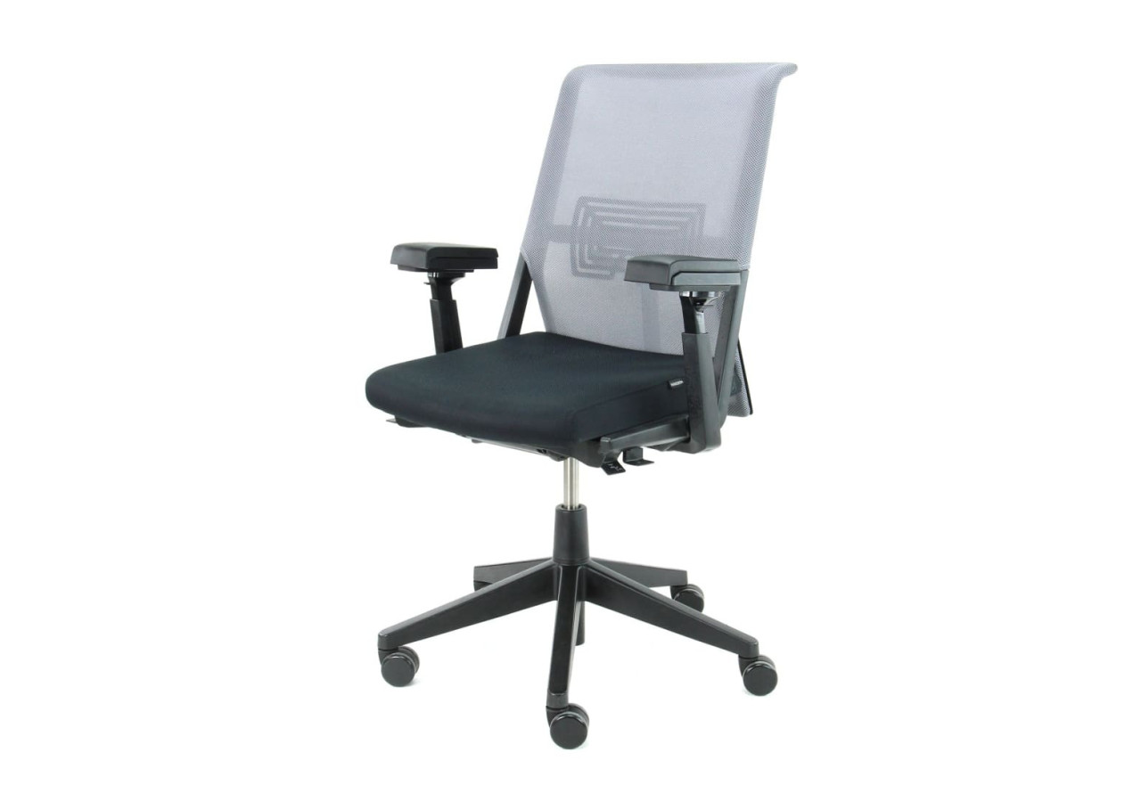 Chaise de Bureau Haworth Comforto 5965 - Grise et Noire, Ergonomique - R_COMF_59_GR_SSB - Refurbished