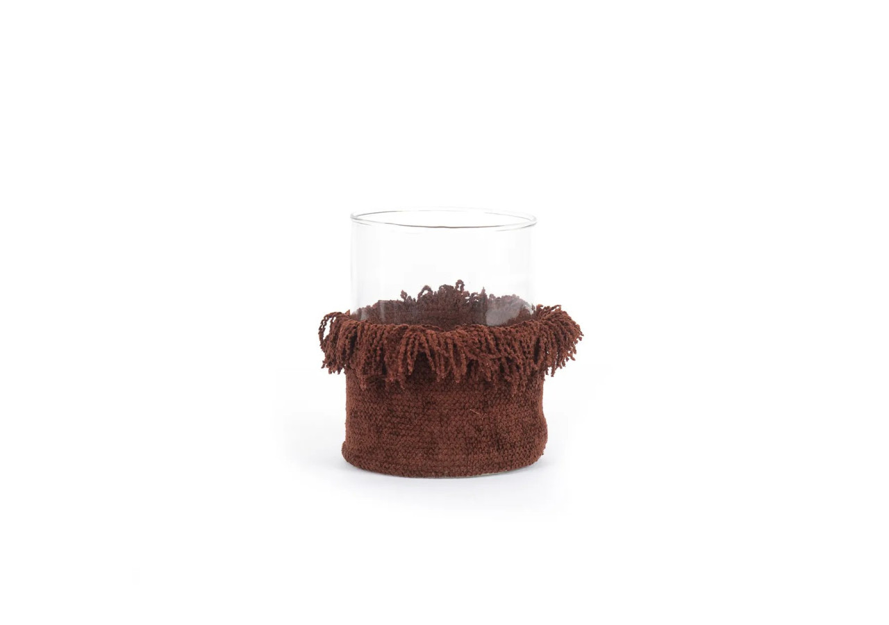 Support de Bougie Oh My Gee - Velours Bourgogne - Taille L - INIE009BuV-L - Bazar Bizar