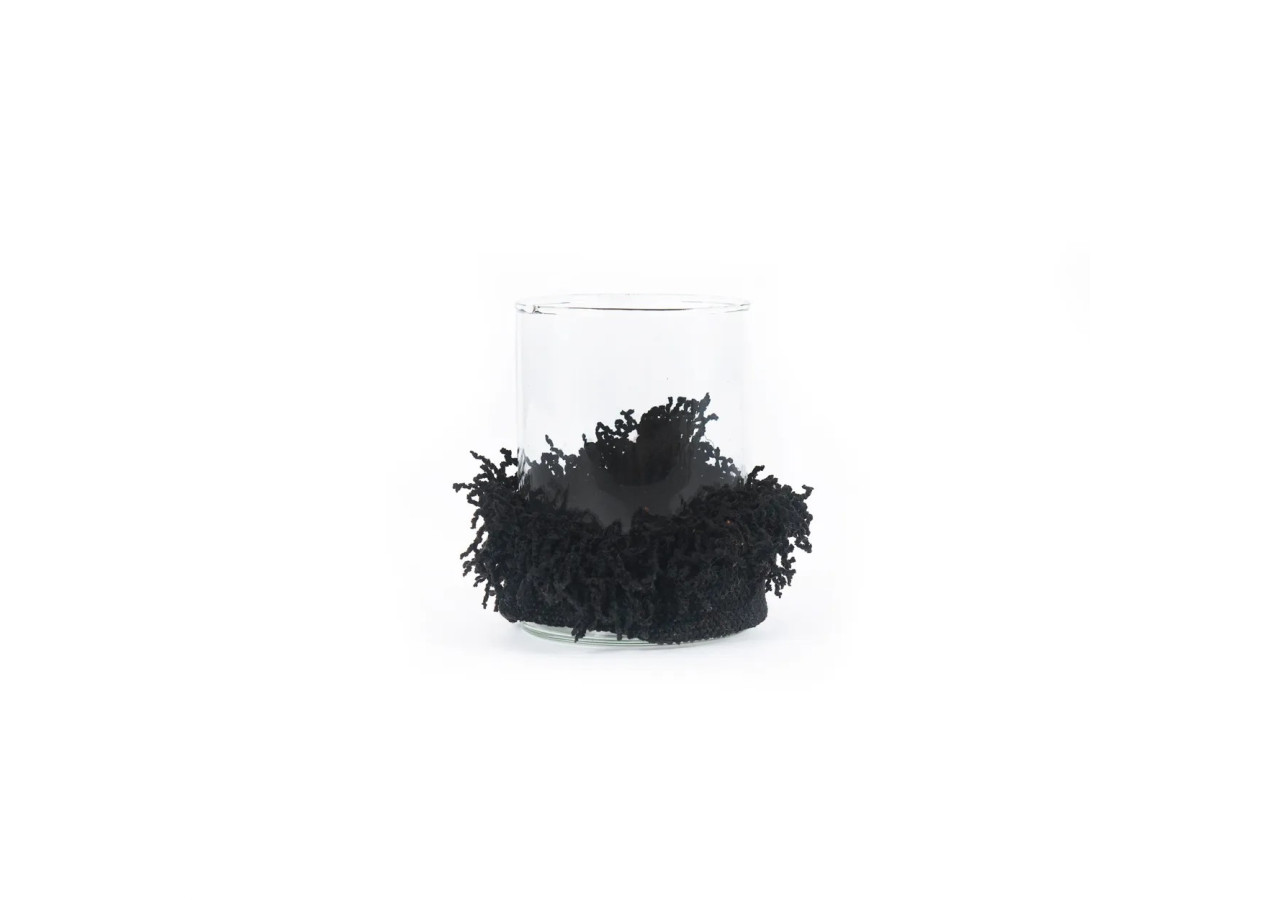 Support de Bougie Oh My Gee - Velours Noir - Taille M - INIE009BV-M - Bazar Bizar