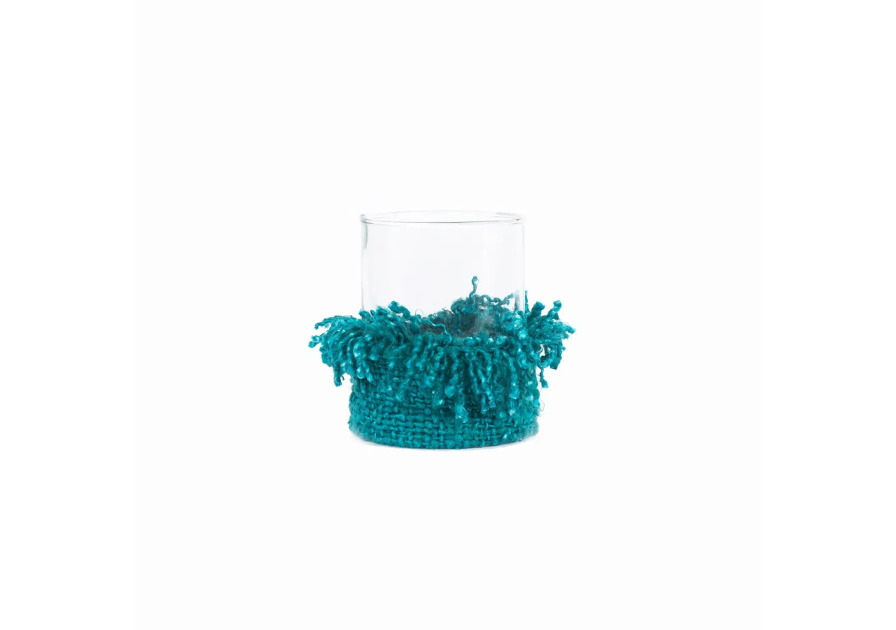 Support de Bougie Oh My Gee - Aqua - Taille L - INIE009AQ-L - Bazar Bizar