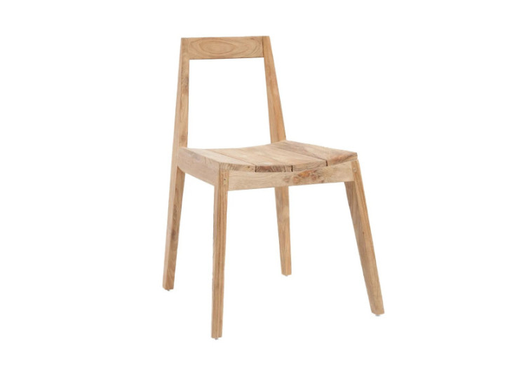Chaise de salle à manger PAXI - Bois de teck recyclé pour extérieur - JASE005N - Bazar Bizar