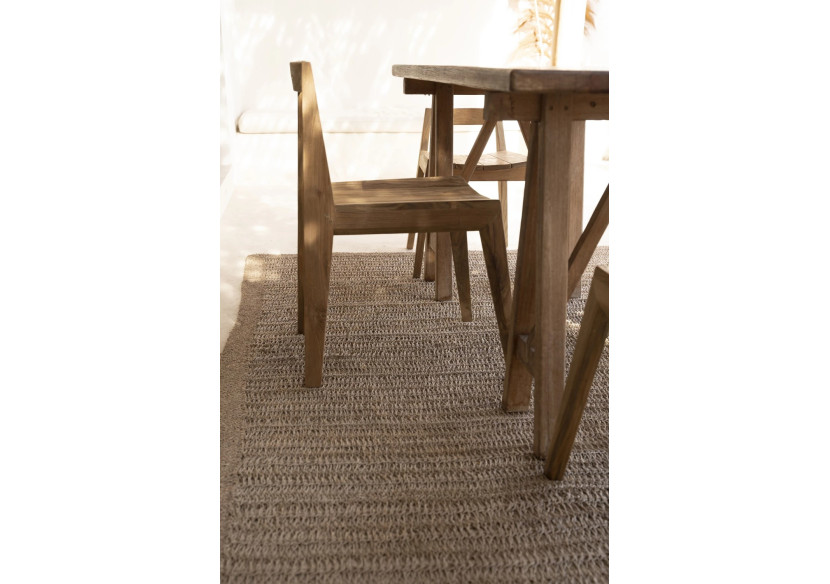 Chaise de salle à manger PAXI - Bois de teck recyclé pour extérieur - JASE005N - Bazar Bizar