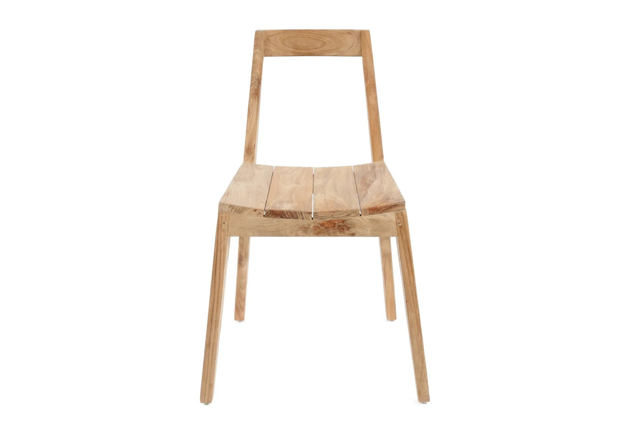 Chaise de salle à manger PAXI - Bois de teck recyclé pour extérieur - JASE005N - Bazar Bizar