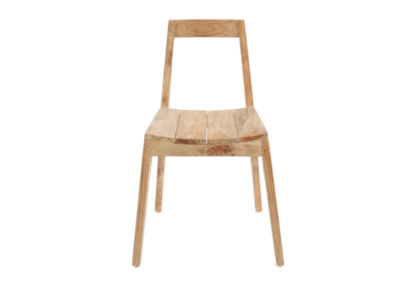 Chaise de salle à manger PAXI - Bois de teck recyclé pour extérieur - JASE005N - Bazar Bizar