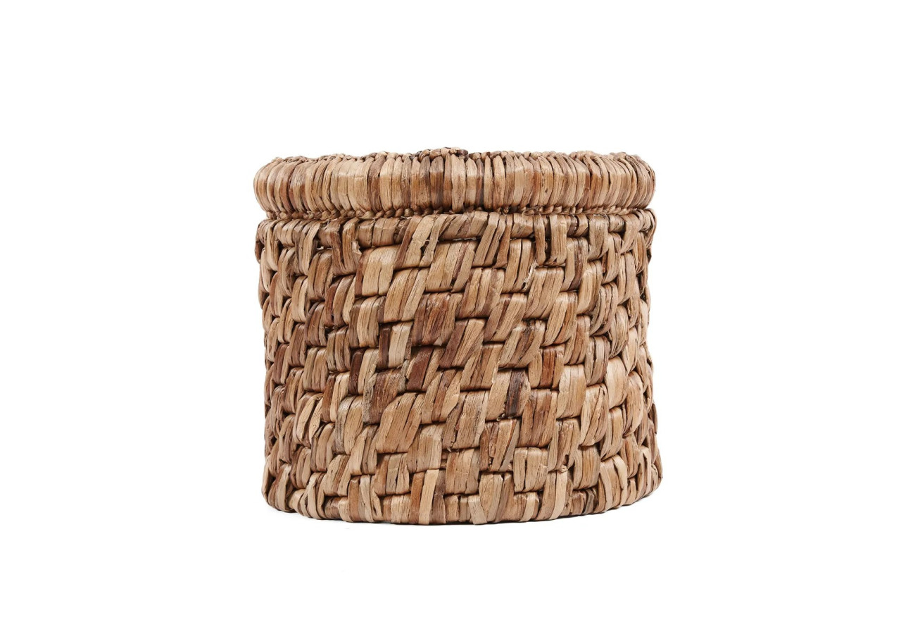 Panier Choppy - Tressé en eau hyacinthe avec motif dynamique - JAHA004N - Bazar Bizar