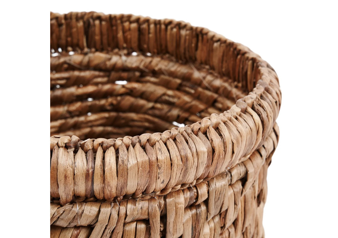 Panier Choppy - Tressé en eau hyacinthe avec motif dynamique - JAHA004N - Bazar Bizar