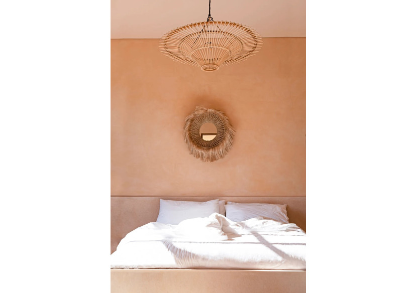 Miroir Abaca Solomon - Naturel et élégant - JAPA037N - Bazar Bizar