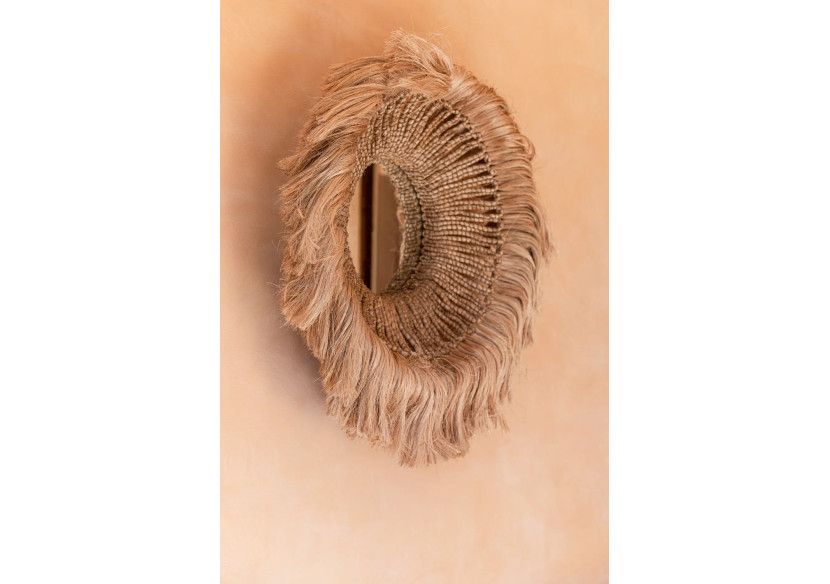 Miroir Abaca Solomon - Naturel et élégant - JAPA037N - Bazar Bizar