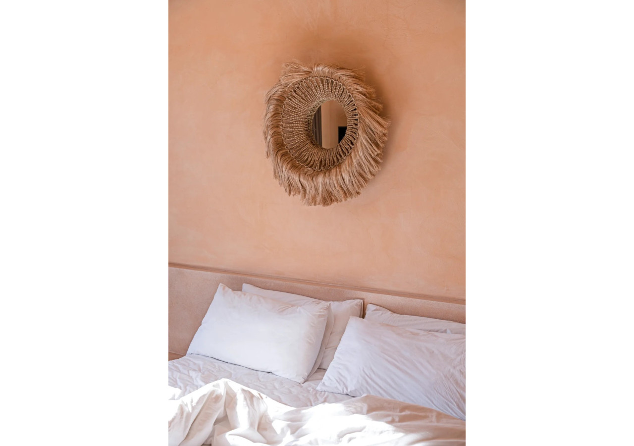 Miroir Abaca Solomon - Naturel et élégant - JAPA037N - Bazar Bizar