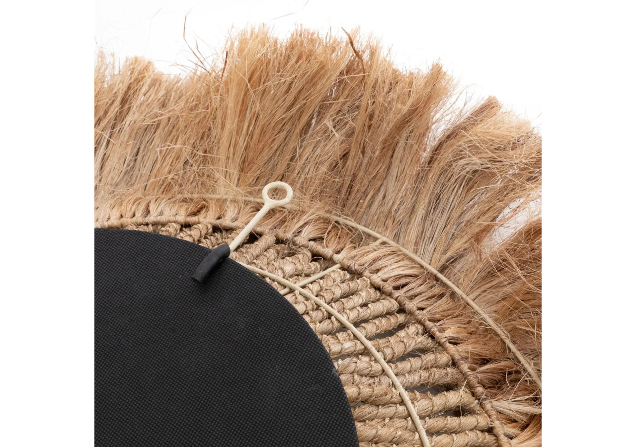 Miroir Abaca Solomon - Naturel et élégant - JAPA037N - Bazar Bizar