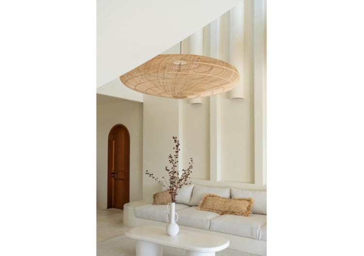 Housse de coussin en raffia - Rectangulaire Naturel 35x100cm - BAJN100N-35x100 - Bazar Bizar 2