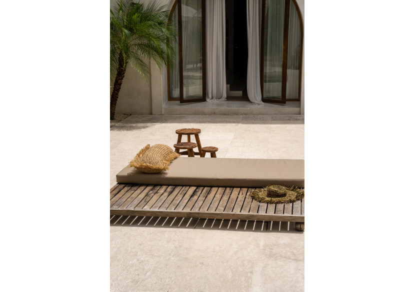 Housse de coussin en raffia - Rectangulaire Naturel 35x100cm - BAJN100N-35x100 - Bazar Bizar