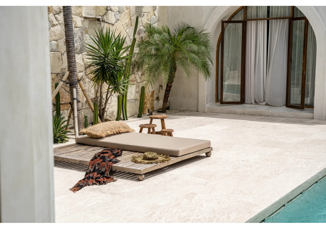 Housse de coussin en raffia - Rectangulaire Naturel 35x100cm - BAJN100N-35x100 - Bazar Bizar