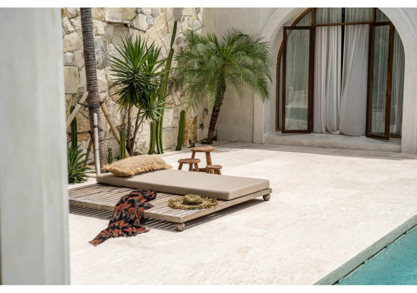 Housse de coussin en raffia - Rectangulaire Naturel 35x100cm - BAJN100N-35x100 - Bazar Bizar