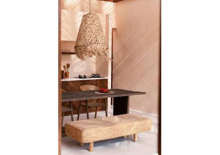 Banc en Hyacinthe d'eau - Design naturel et durable - JACEM002N - Bazar Bizar 2