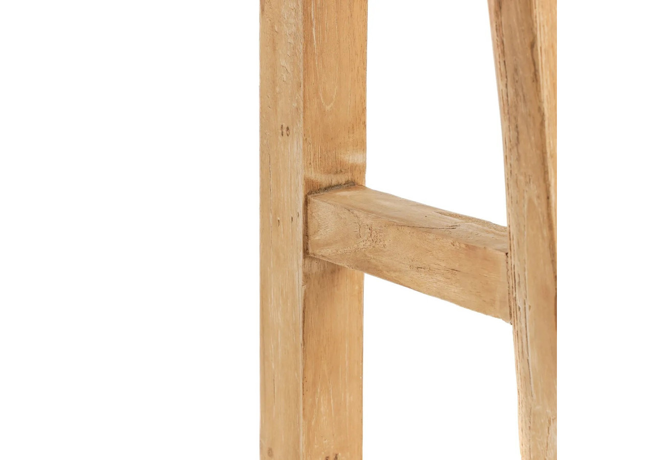 Tabouret SILLA - Teck recyclé et design chaleureux - JAAM041N - Bazar Bizar