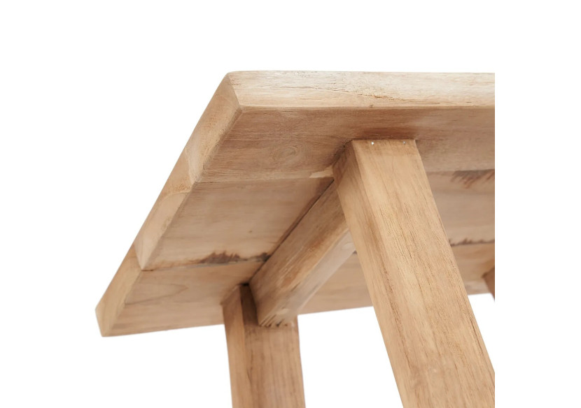 Tabouret ORIKI - Teck recyclé et design moderne - JAAM040N - Bazar Bizar