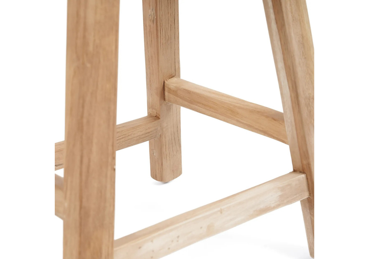 Tabouret ORIKI - Teck recyclé et design moderne - JAAM040N - Bazar Bizar