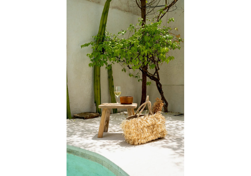 Tabouret QUINCY - Teck recyclé et design pratique - JAAM039N - Bazar Bizar Tabouret QUINCY - Teck recyclé et design pratique - JAAM039N - Bazar Bizar