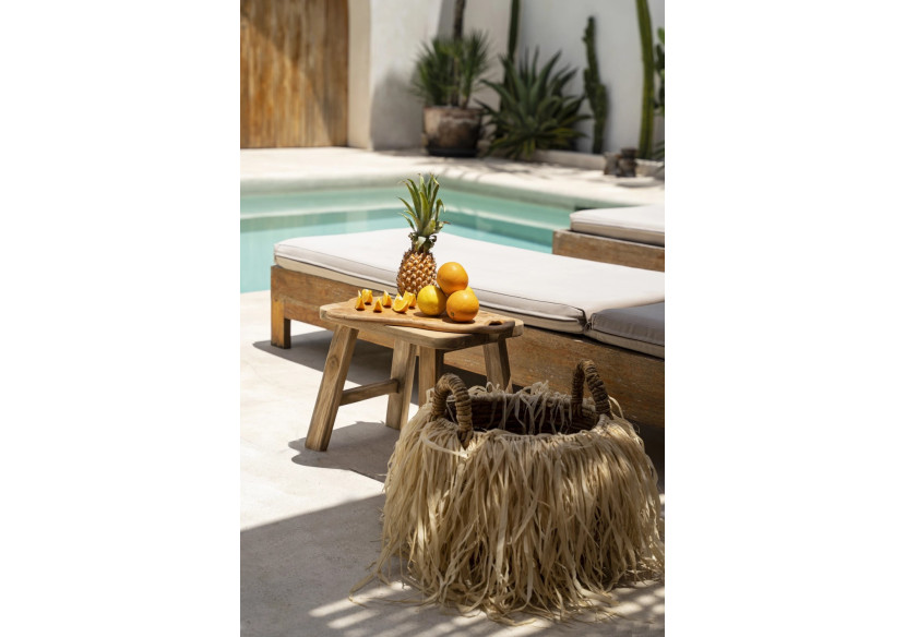 Tabouret QUINCY - Teck recyclé et design pratique - JAAM039N - Bazar Bizar Tabouret QUINCY - Teck recyclé et design pratique - JAAM039N - Bazar Bizar