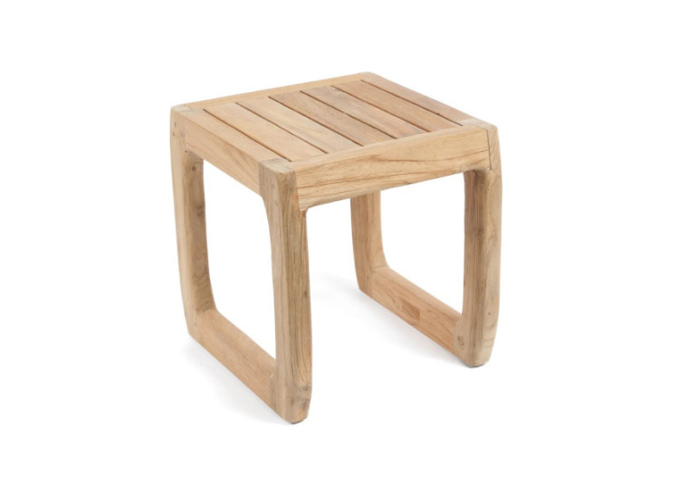 Tabouret SYMI - Teck recyclé et design élégant - JASE010N - Bazar Bizar