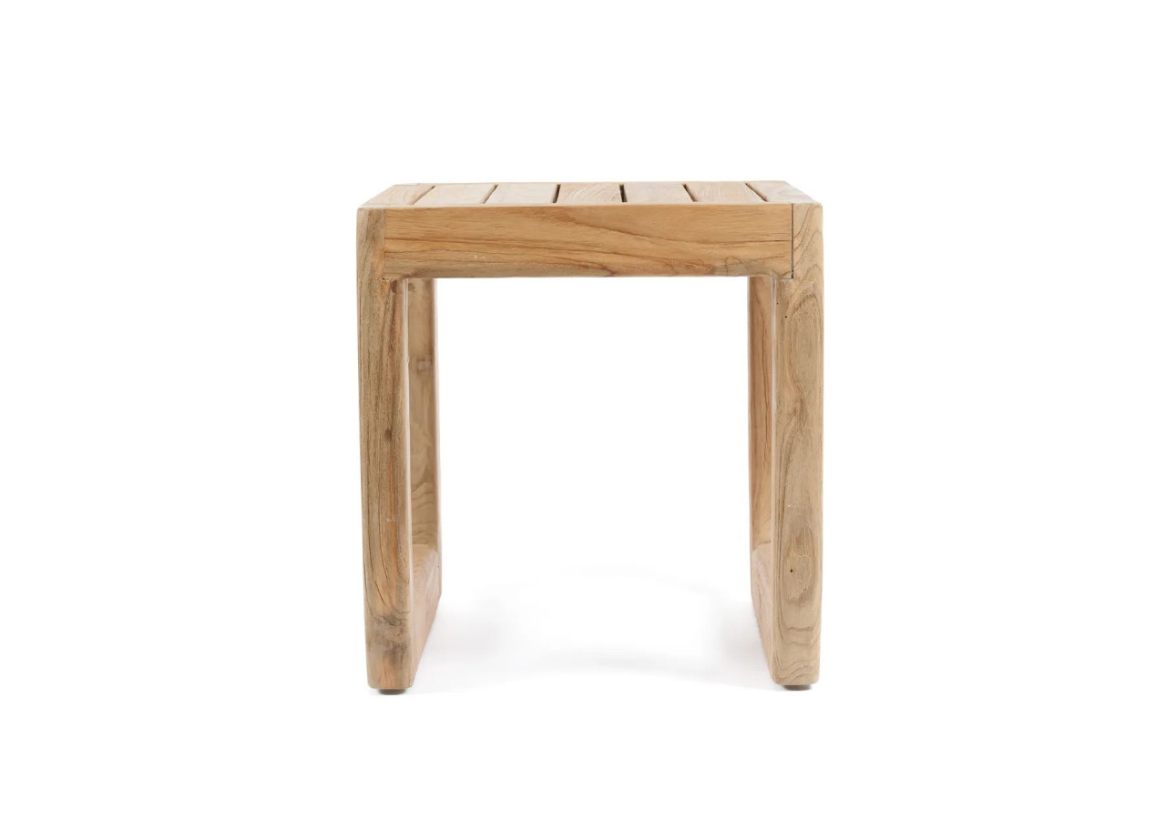 Tabouret SYMI - Teck recyclé et design élégant - JASE010N - Bazar Bizar