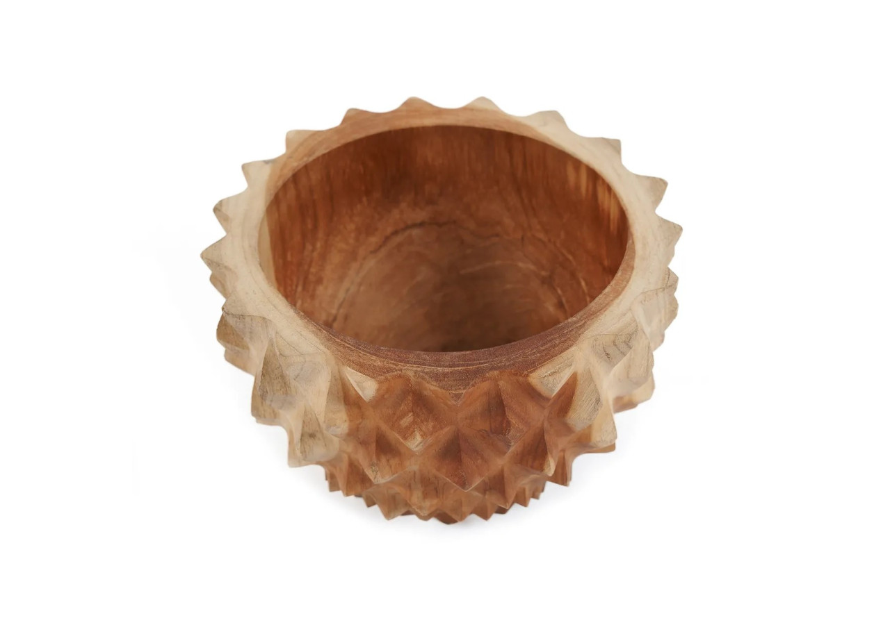 Bol en Teck Durian - Petite Taille et Design Unique - BASU601 - Bazar Bizar