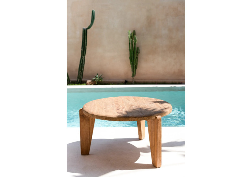 Table Basse Wabi Sabi - Grande Taille et Design Écologique - JASE015N-L - Bazar Bizar