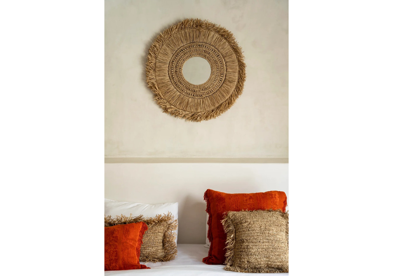 Miroir Yuki - Naturel - Taille L - BAVE027N-L - Bazar Bizar