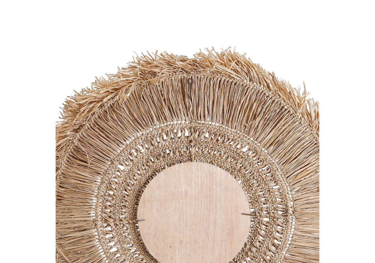 Miroir Yuki - Naturel - Taille L - BAVE027N-L - Bazar Bizar