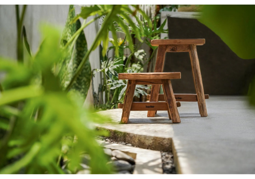 Tabouret Shoji - Naturel - Taille S - JAHER005N-S - Bazar Bizar