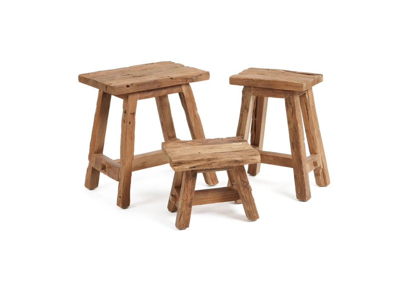 Tabouret Shoji - Naturel - Taille S - JAHER005N-S - Bazar Bizar