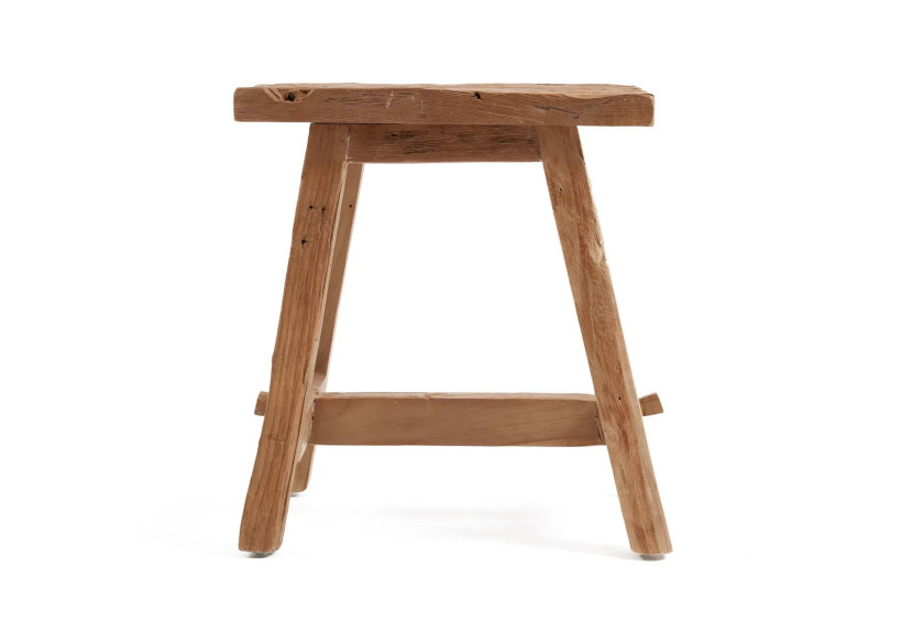 Tabouret Shoji - Bois Teck Recyclé - Taille M - JAHER005N-M - Bazar Bizar Tabouret Shoji - Bois Teck Recyclé - Taille M - JAHER005N-M - Bazar Bizar