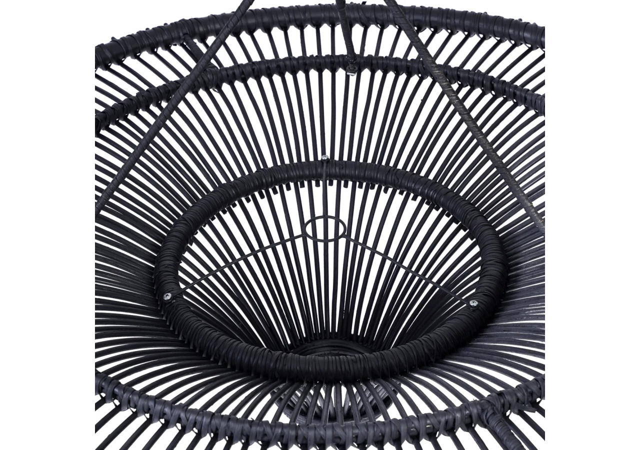 Suspension Sky - Rattan Noir - Taille XL - BAYU022B-XL - Bazar Bizar