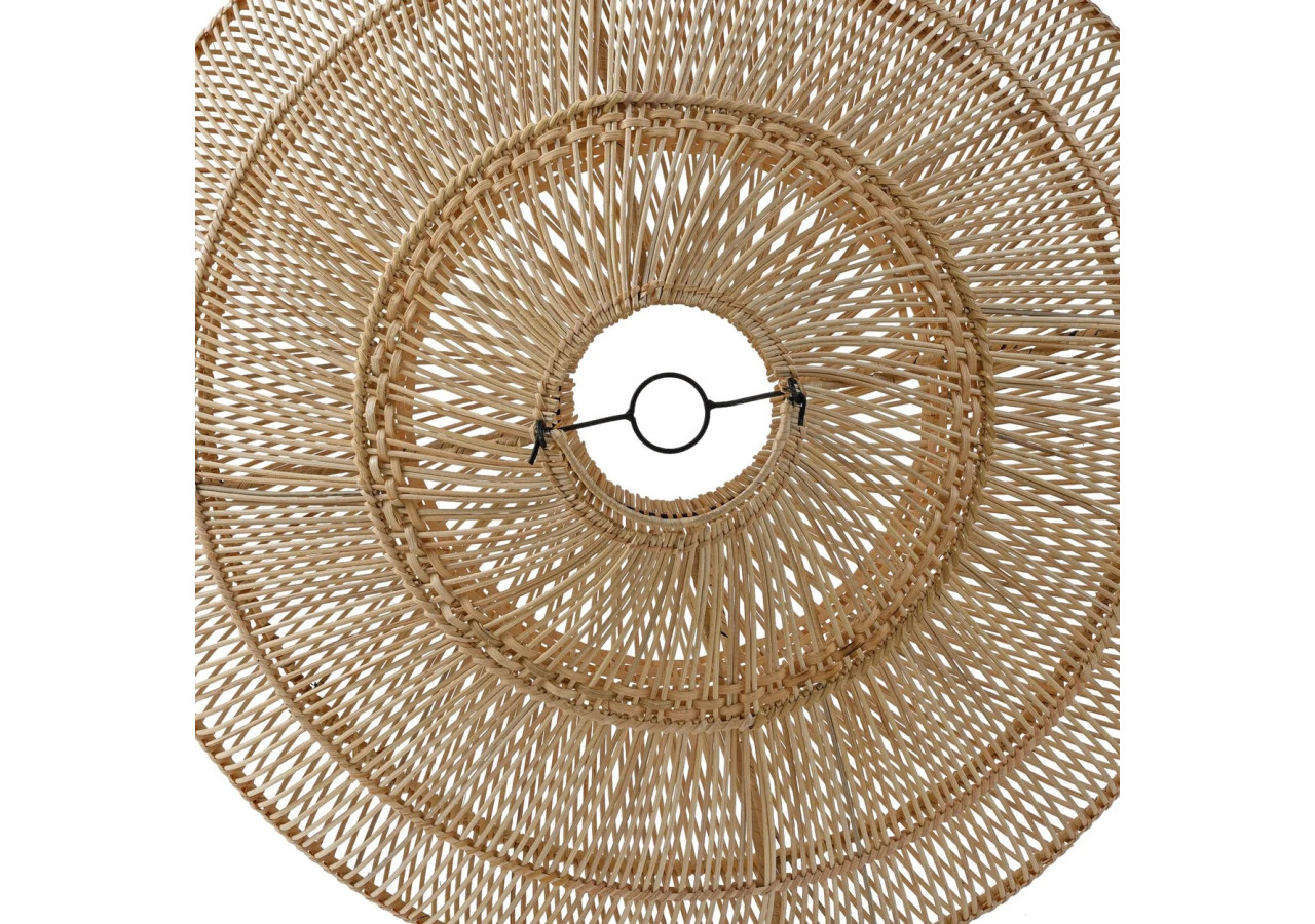 Luminaire Pendentif Macaron - Rattan Naturel - Taille M - BAYU051N-M - Bazar Bizar