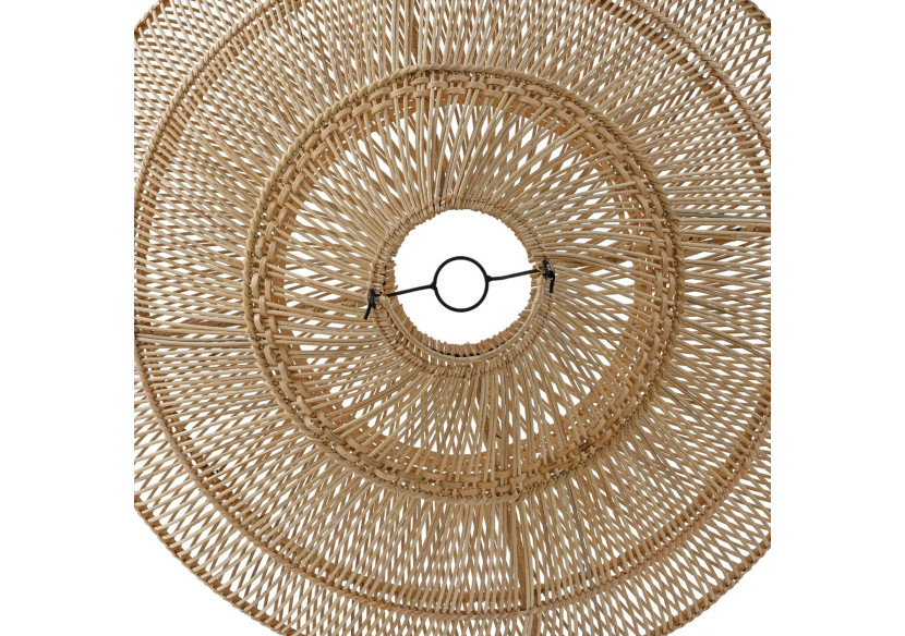 Luminaire Pendentif Macaron - Rattan Naturel - Taille M - BAYU051N-M - Bazar Bizar