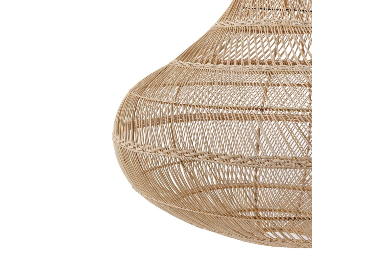 Abat-jour Pendentif Drop - Rattan Naturel - Taille XL - BAYU050N-XL - Bazar Bizar