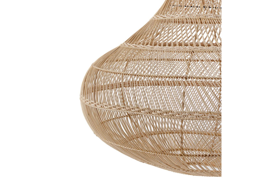 Abat-jour Pendentif Drop - Rattan Naturel - Taille XL - BAYU050N-XL - Bazar Bizar