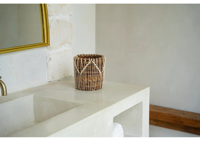 Panier Macra-Mazing - Blanc Naturel - Taille S - JAAD006NW-S - Bazar Bizar