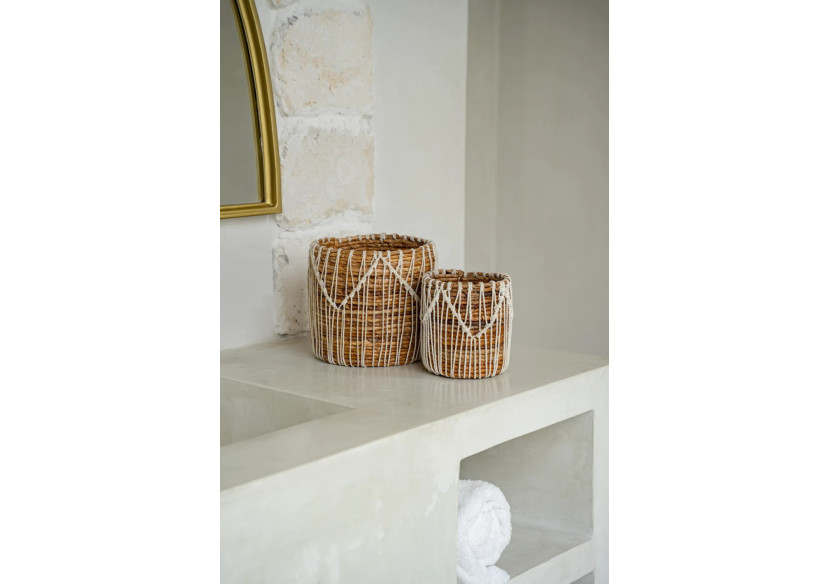 Panier Macra-Mazing - Blanc Naturel - Taille S - JAAD006NW-S - Bazar Bizar