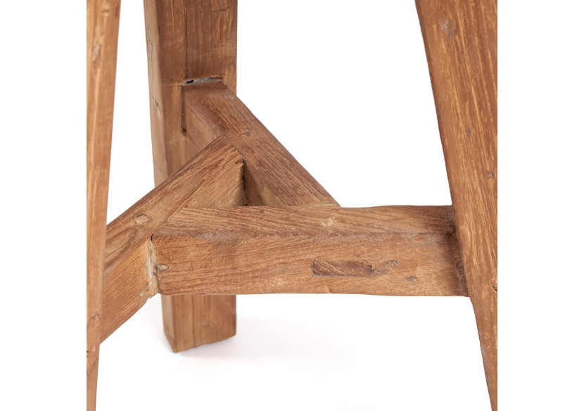 Tabouret Fusuma - Teck Recyclé - Extérieur - JASE012N - Bazar Bizar