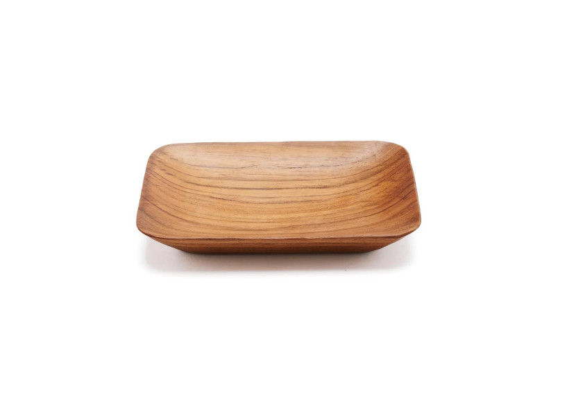 Plat en Racine de Teck - Rectangulaire - BASU606 - Bazar Bizar