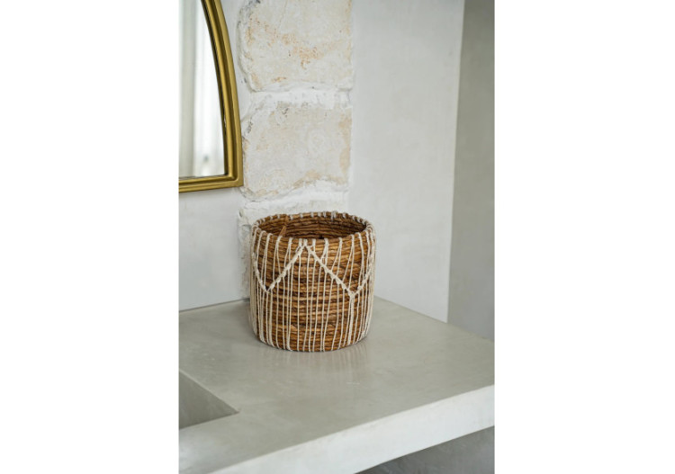Panier Macra-Mazing - Design en macramé naturel - JAAD006NW-M - Bazar Bizar 2