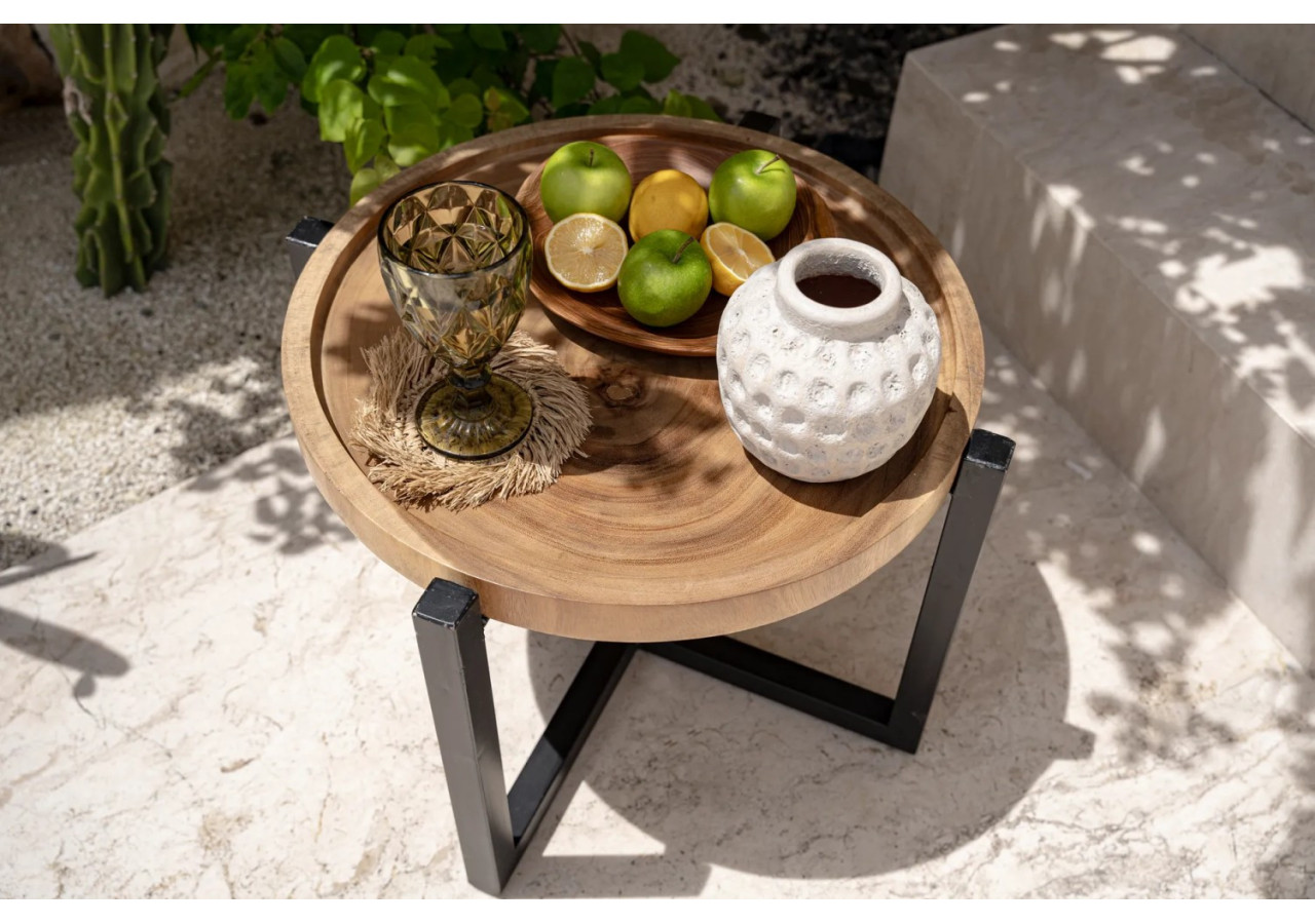 Assiette Organique en Racine de Teck - Unicité et Nature - BASU600 - Bazar Bizar