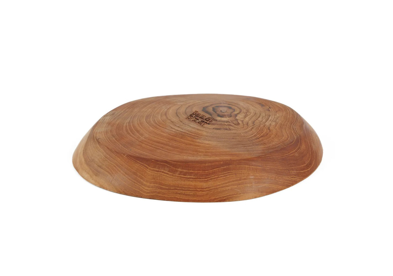 Assiette Organique en Racine de Teck - Unicité et Nature - BASU600 - Bazar Bizar